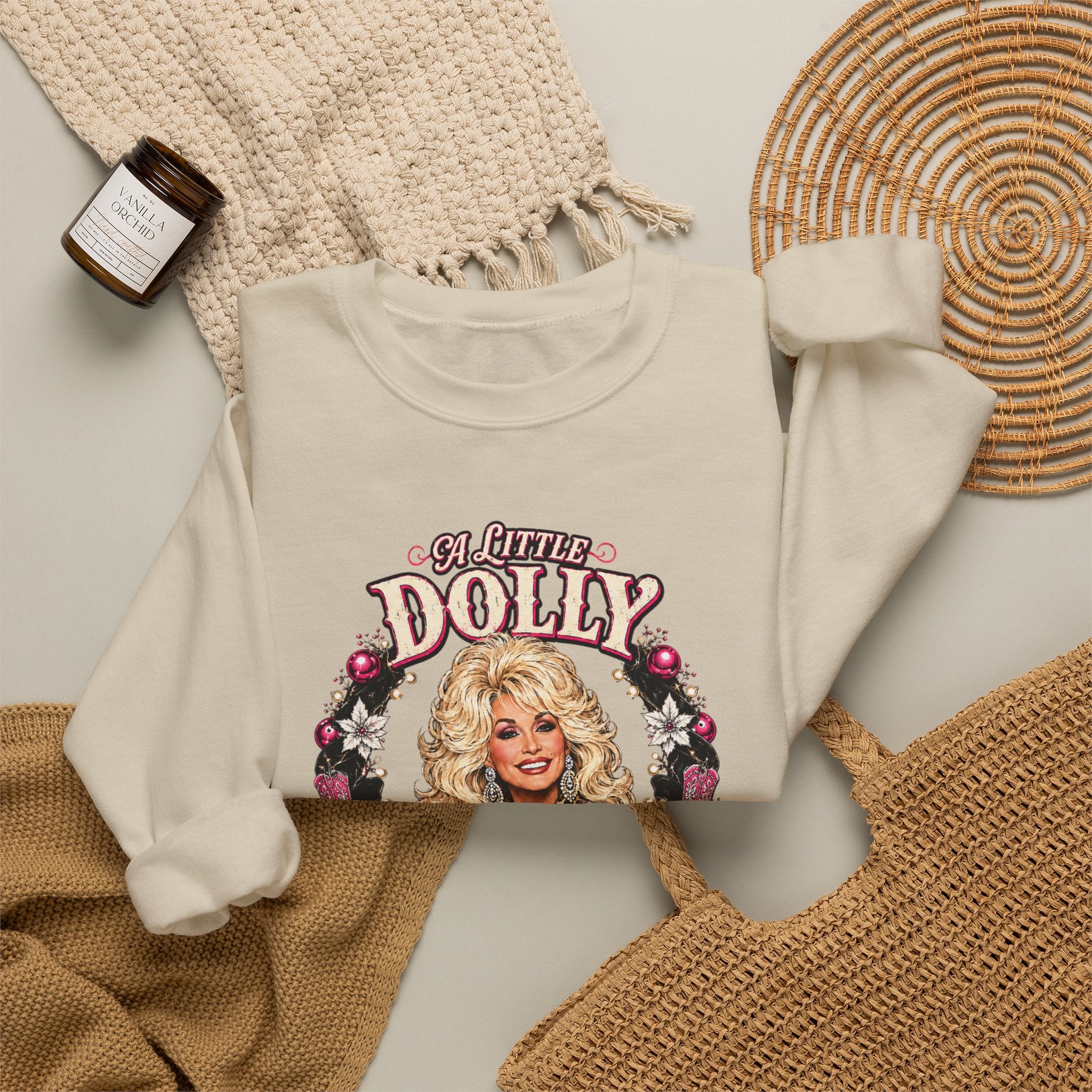 Dolly A Lotta Christmas Crewneck Sweatshirt
