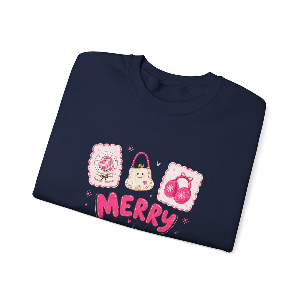 Crewneck Sweatshirt — Merry Girl Season Holiday Graphic