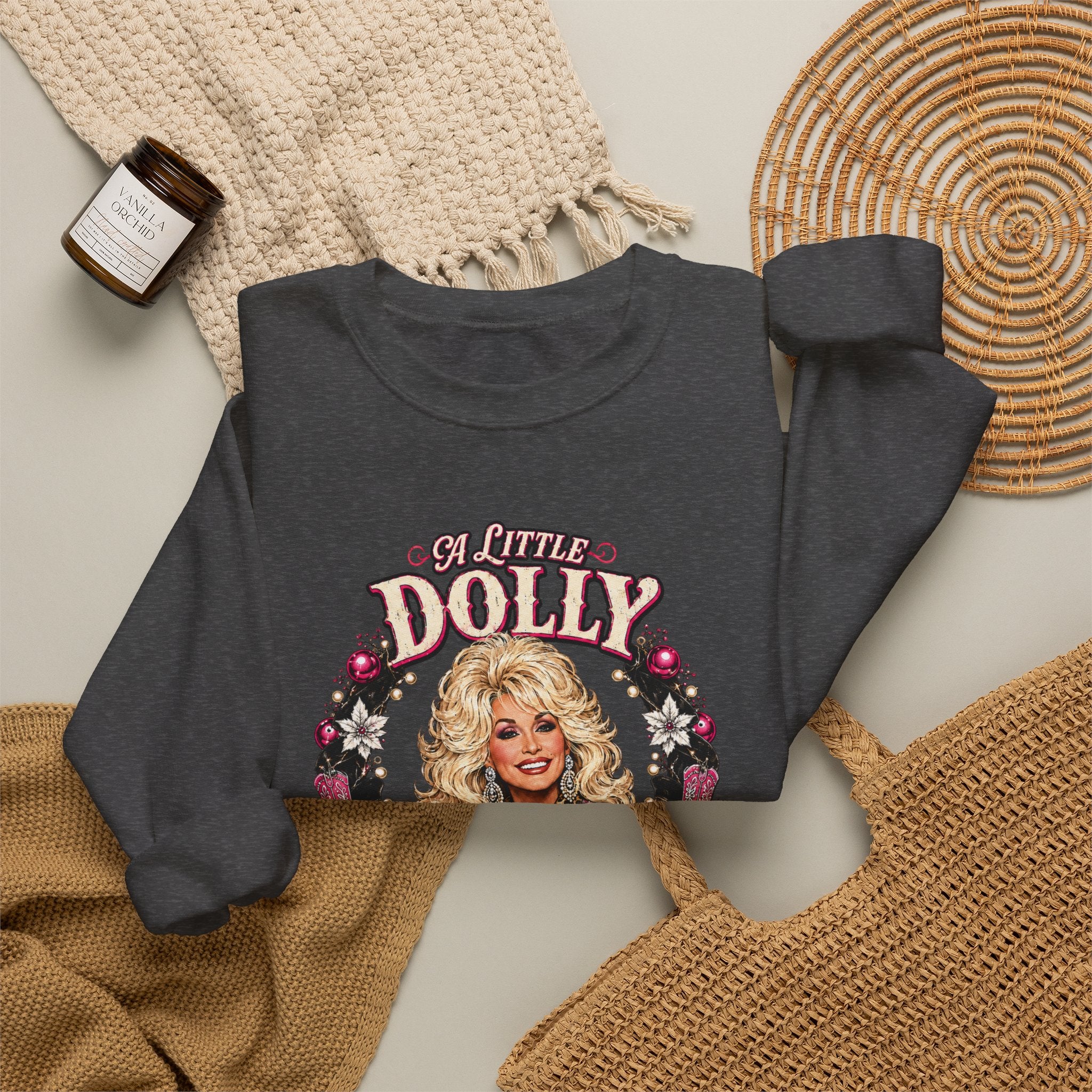 Dolly Christmas Sweatshirt – "A Lotta Christmas" Holiday Crewneck