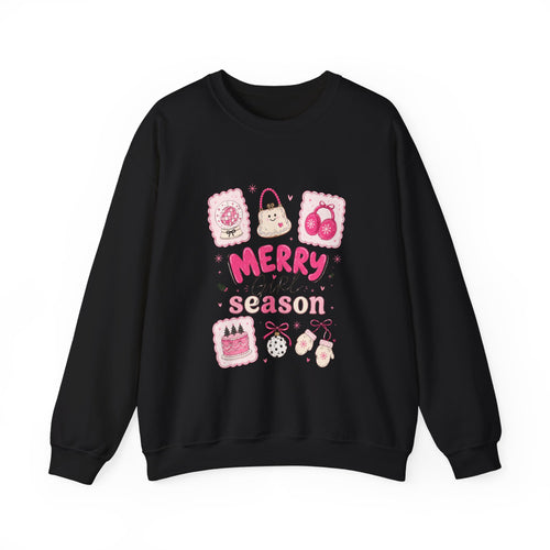 Crewneck Sweatshirt — Merry Girl Season Holiday Graphic