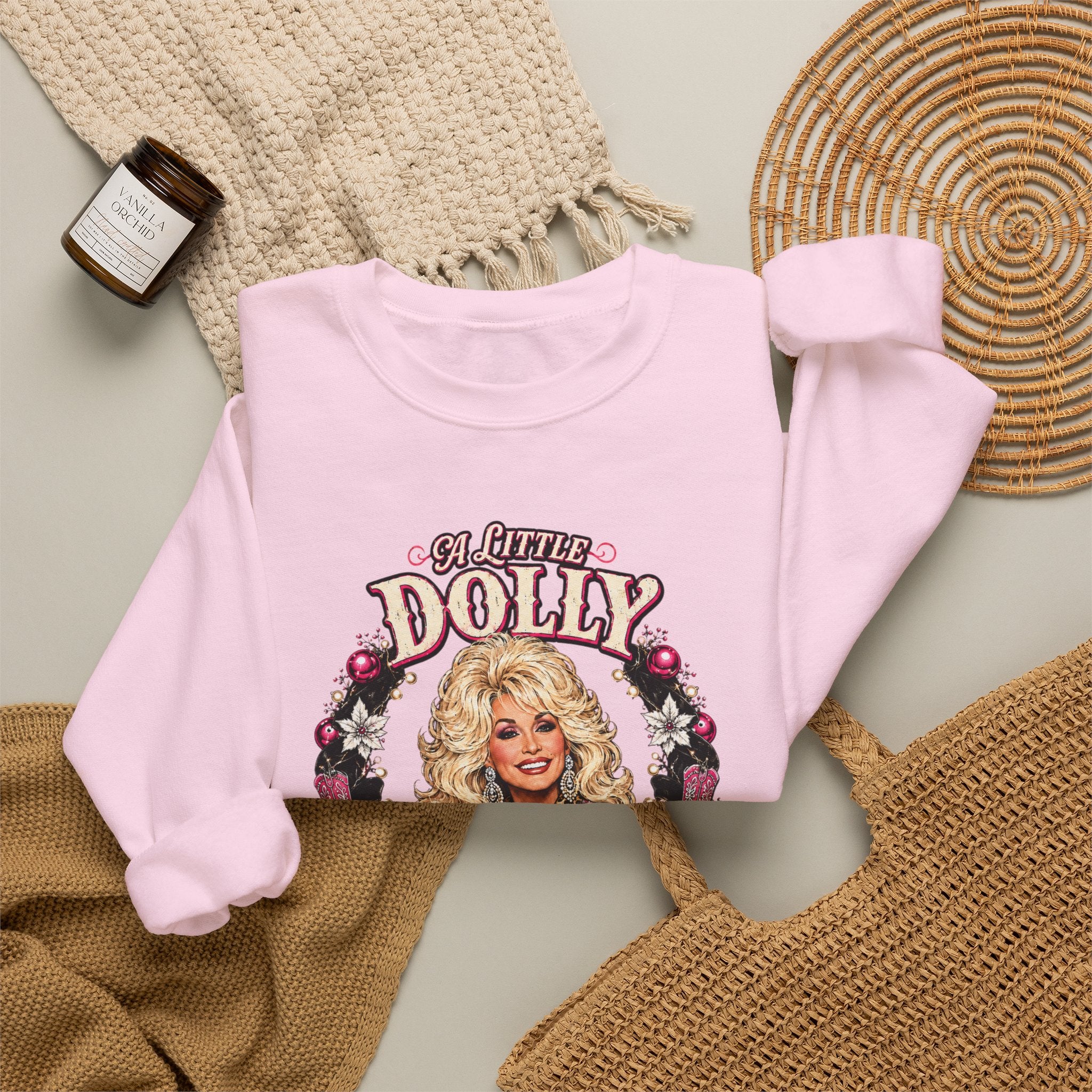 Dolly Christmas Sweatshirt – "A Lotta Christmas" Holiday Crewneck