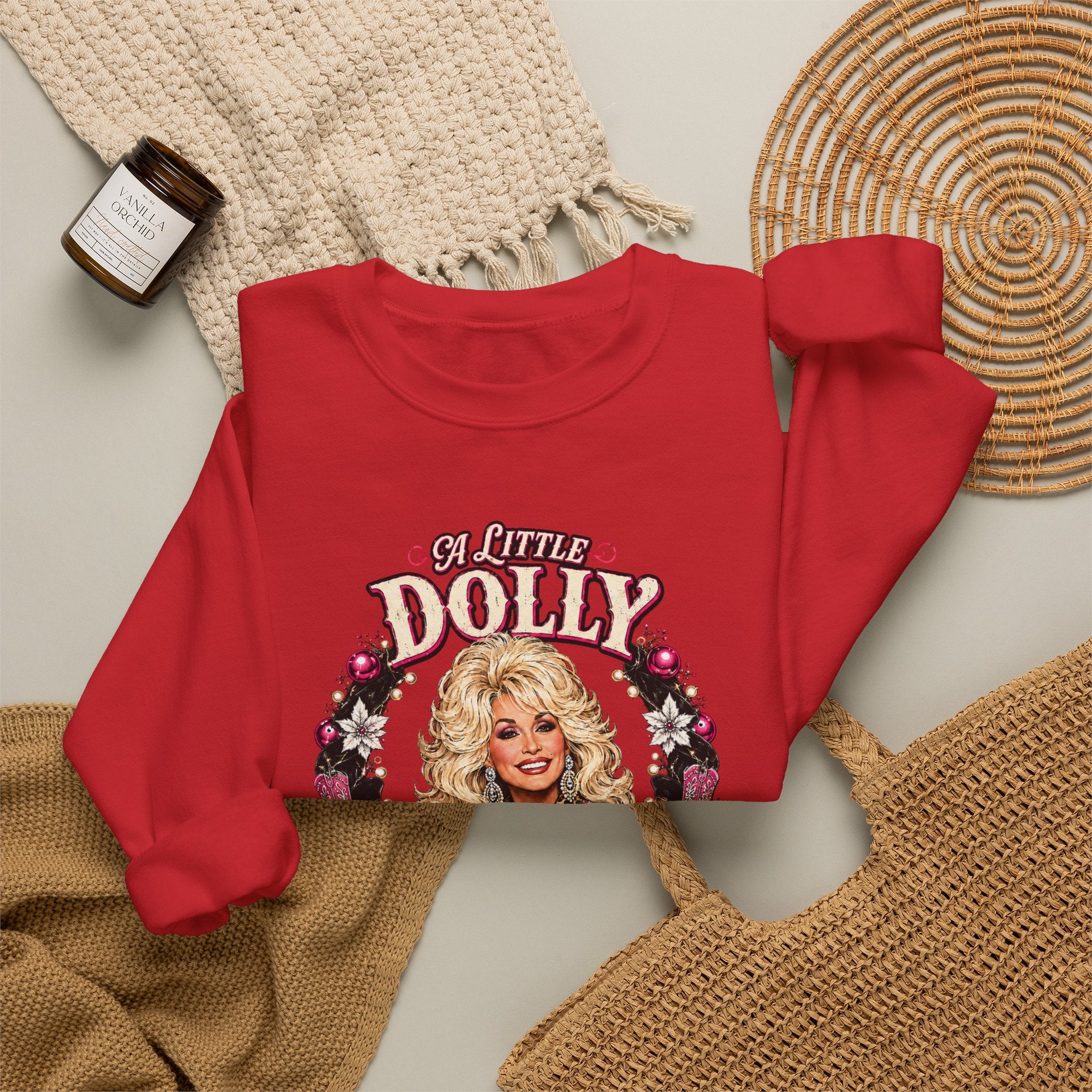 Dolly Christmas Sweatshirt – "A Lotta Christmas" Holiday Crewneck
