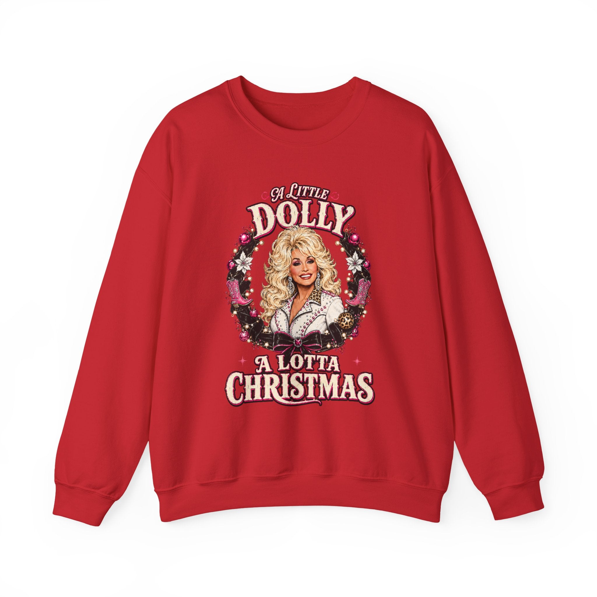 Dolly Christmas Sweatshirt – "A Lotta Christmas" Holiday Crewneck