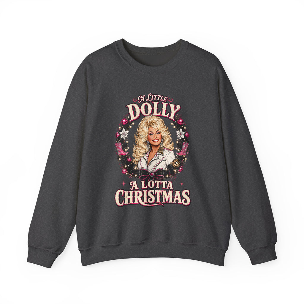 Dolly Christmas Sweatshirt – "A Lotta Christmas" Holiday Crewneck