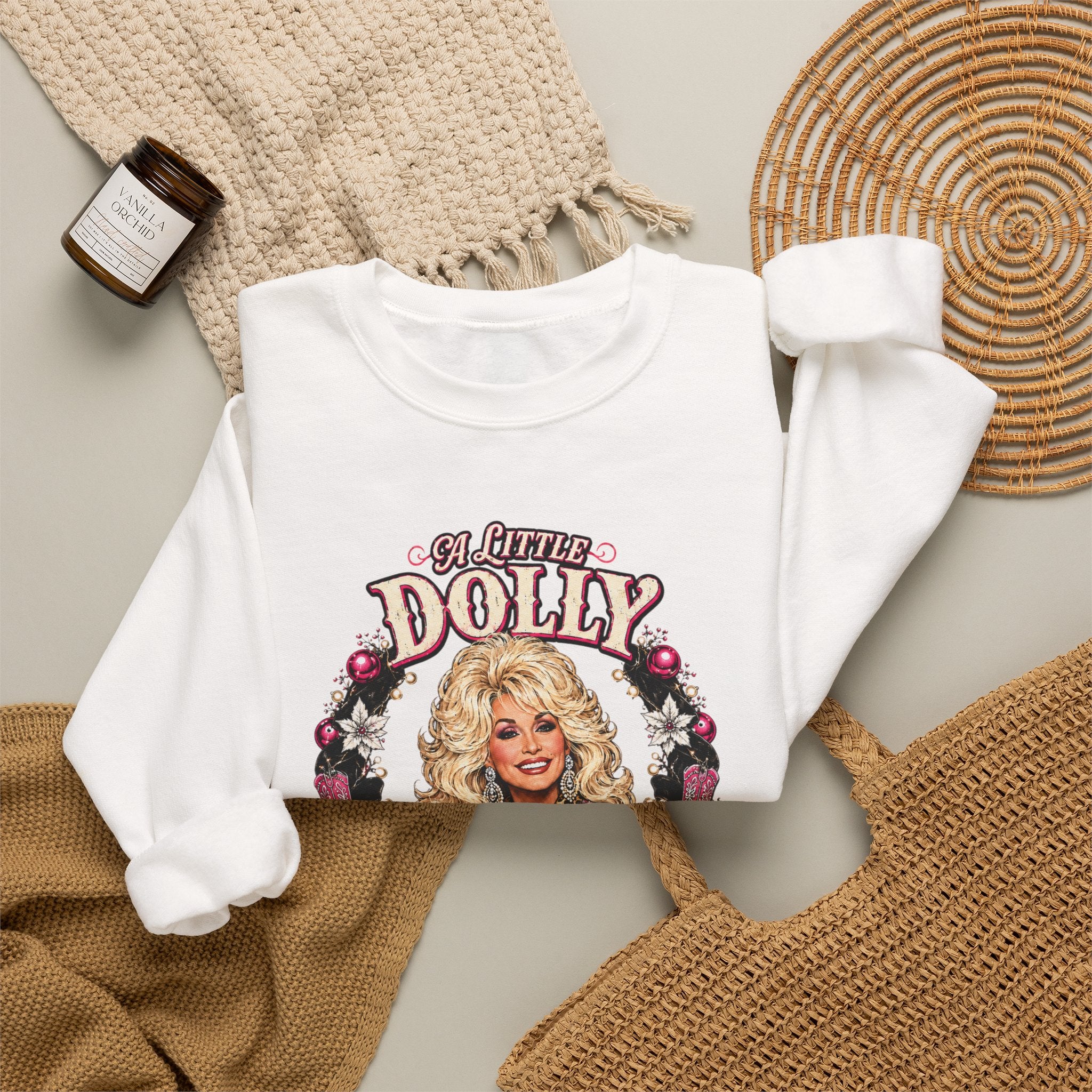 Dolly Christmas Sweatshirt – "A Lotta Christmas" Holiday Crewneck